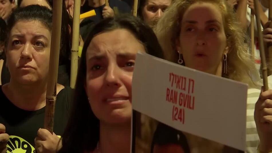 Tel Aviv: Tausende demonstrieren in für Geisel-Freilassung