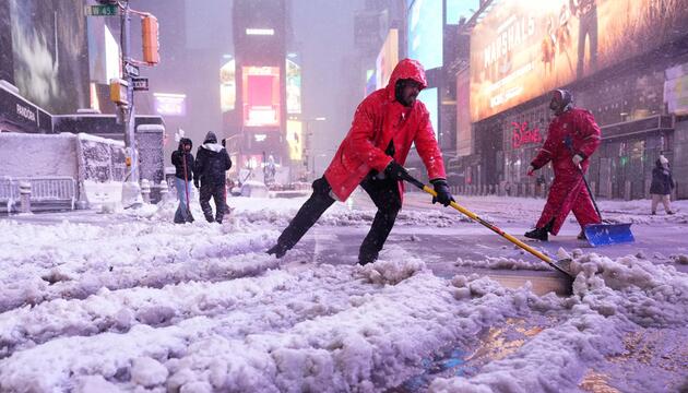 Winterwetter in New York