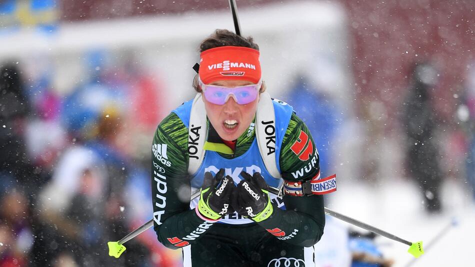 Laura Dahlmeier, Biathlon, Östersund, Weltmeisterschaft, Verfolgung