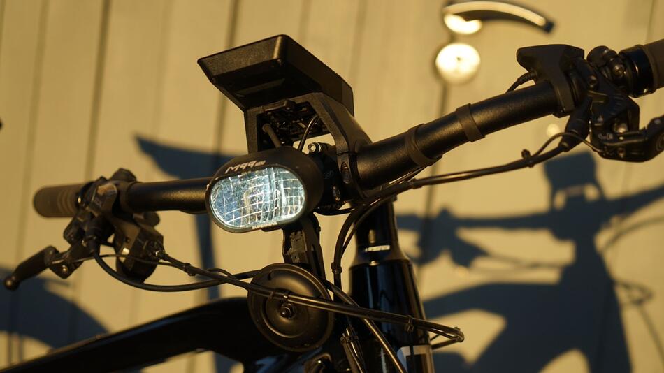 Beleuchtung an einem E-Bike