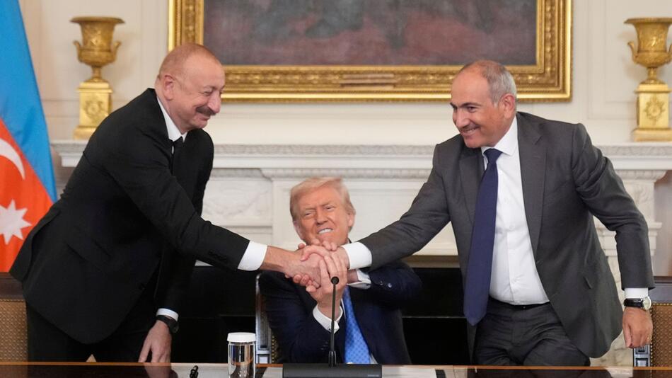 Führer der verfeindeten Kaukasus-Staaten bei Trump
