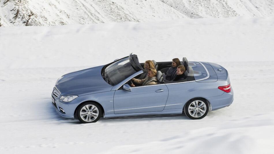 Cabrio im Winter fahren: Mit modernem Verdeck kein Problem