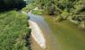 Fluss mit wenig Wasser