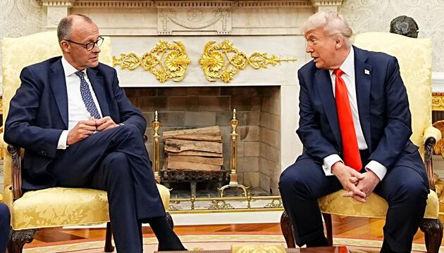 US-Präsident Trump empfängt Bundeskanzler Merz
