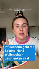 TikTok-Influencerin geht mit Second-Hand-Weihnachtsgeschenken viral