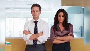 Patrick J. Adams und Herzogin Meghan, damals noch Meghan Markle, in "Suits".