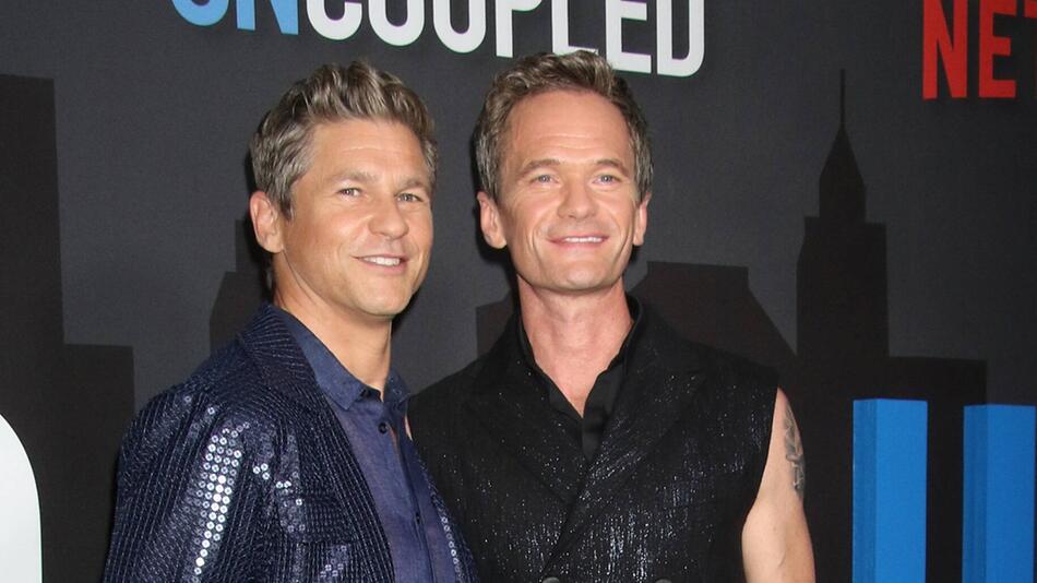 David Burtka (l.) und Neil Patrick Harris auf einer Premiere in New York.