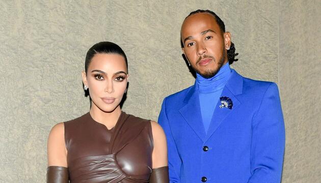 Lewis Hamiltion und Kim Kardashian waren gemeinsam beim Super Bowl.