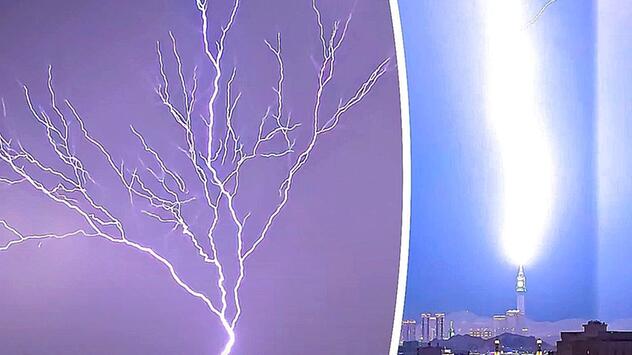 Blitzeinschlag in Mekka: Gewitter trifft berühmten Uhrenturm
