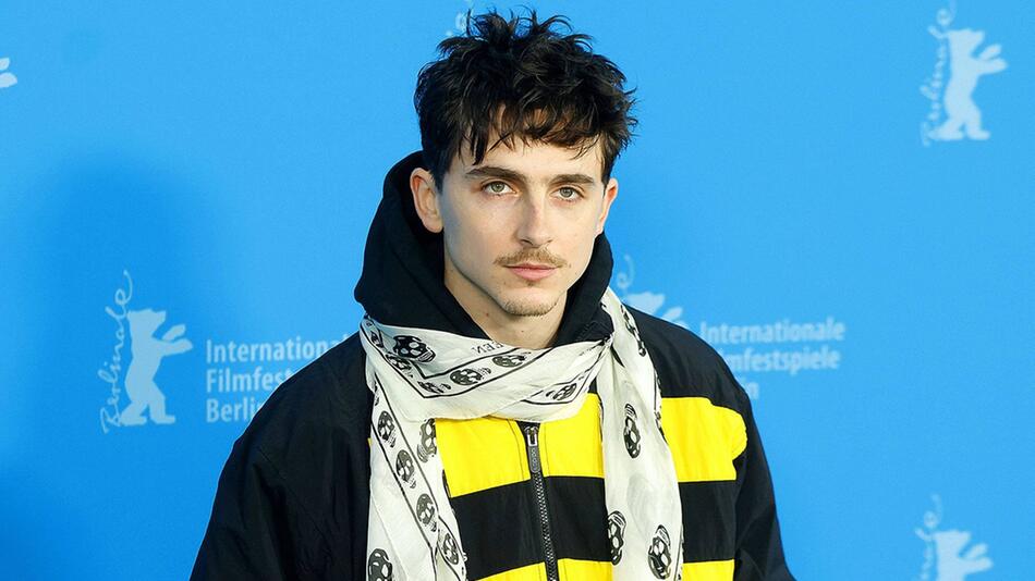 Im Streetstyle in Berlin: Timothée Chalamet am Freitagnachmittag.