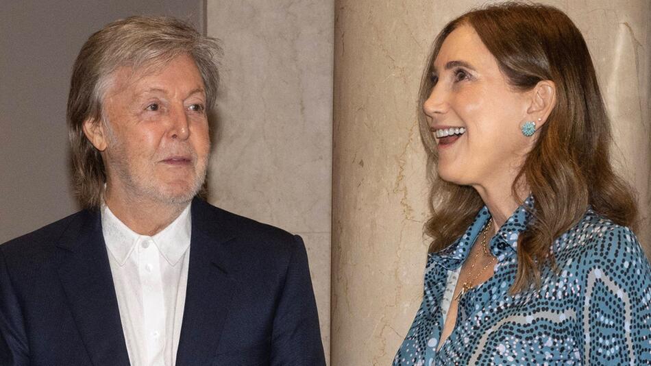Paul McCartney mit seiner Ehefrau Nancy Shevell.