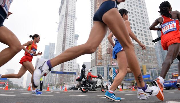 Die Szene ereignete sich beim Incheon Marathon in Südkorea. (Archivbild)