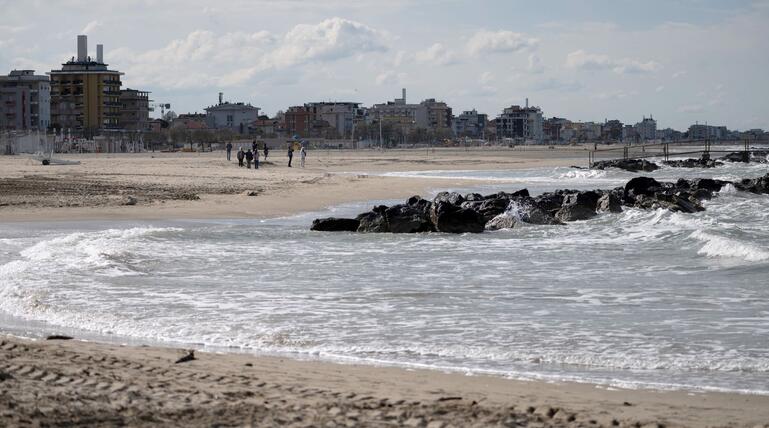 Strand an der italienischen Adria