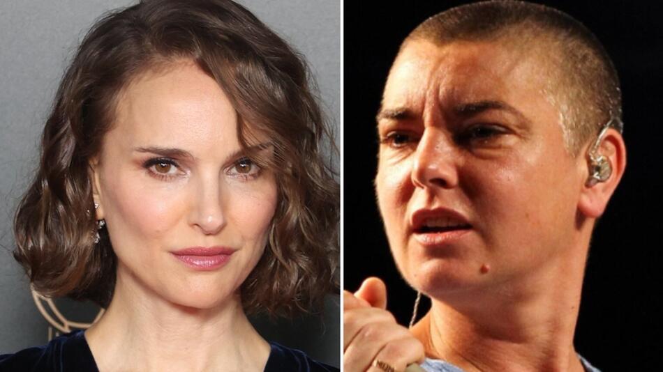 Natalie Portman (l.) soll Sinéad O'Connor im kommenden Biopic spielen.