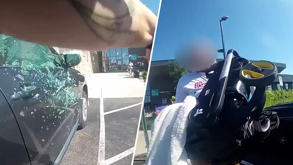 Bei extremer Hitze: Polizisten befreien Kind aus Auto