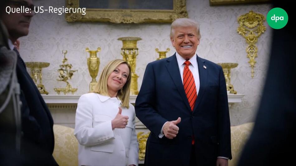 Meloni besucht Trump - Gute Stimmung mit Hoffnung auf Versöhnung von EU und USA