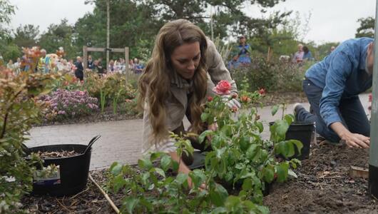 Zwischen Rosen und Realität: Kates bewegender Gartenmoment