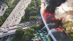 Autobahn in Flammen: Bus rammt Tankwagen und löst Großbrand in Shenzhen aus