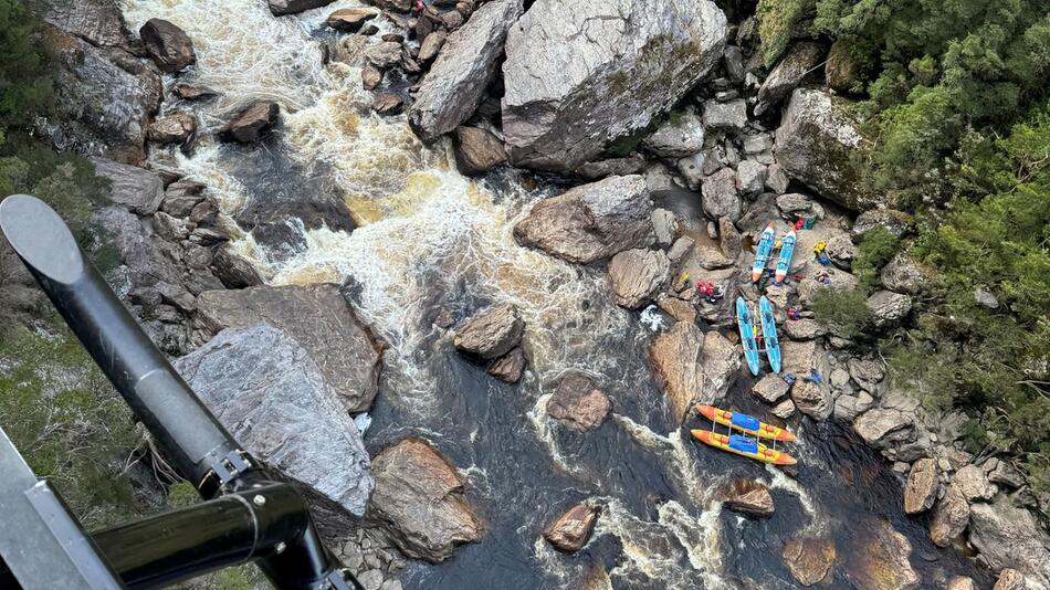 Kajakfahrer aus Wildwasser gerettet