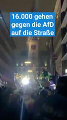 16.000 gehen gegen die AfD auf die Straße