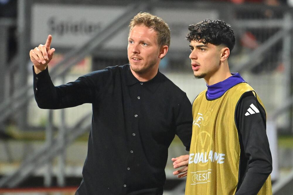 Julian Nagelsmann und Aleksandar Pavlovic