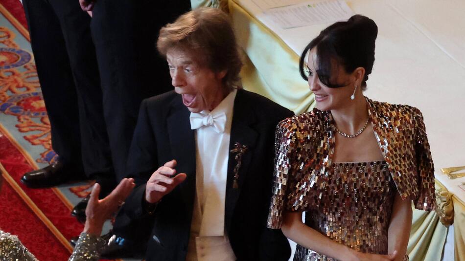 Mick Jagger hat auf Schloss Windsor sichtlich Spaß.