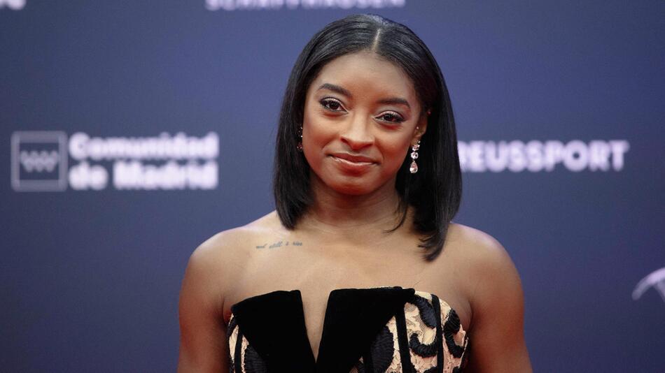 Simone Biles wurde in Madrid mit dem Laureus-Award ausgezeichnet.