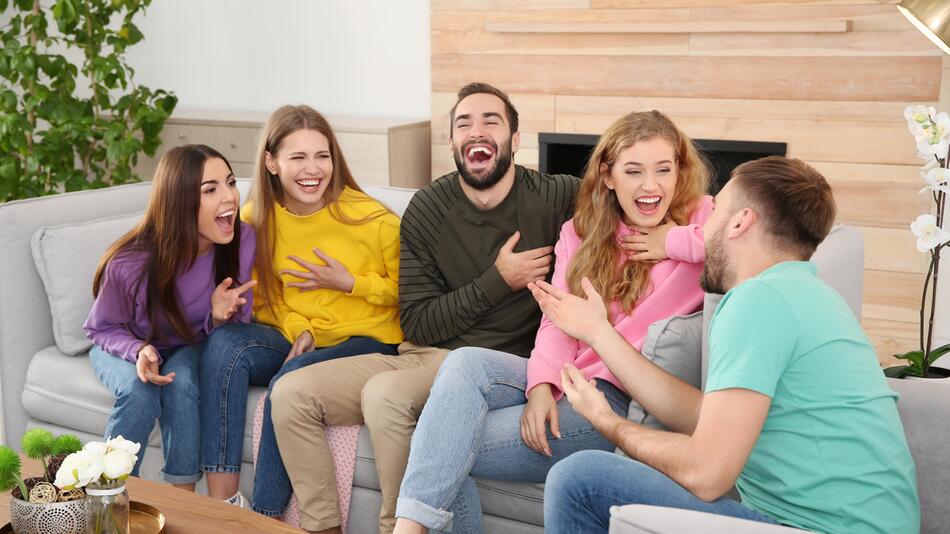 Freunde lachen
