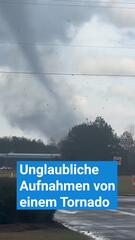 Unglaubliche Tornado-Aufnahme