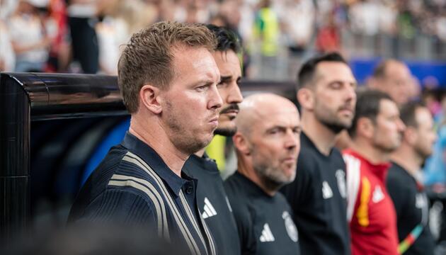 So verfolgte Julian Nagelsmann die erste Halbzeit der deutschen Elf gegen Curacao.