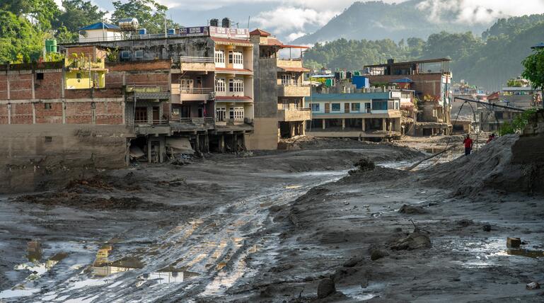 Nepal, Überschwämmung