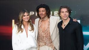 Heidi Klum mit ihrem Sohn Henry Samuel und Elias Becker in New York. (v.l.n.r.)