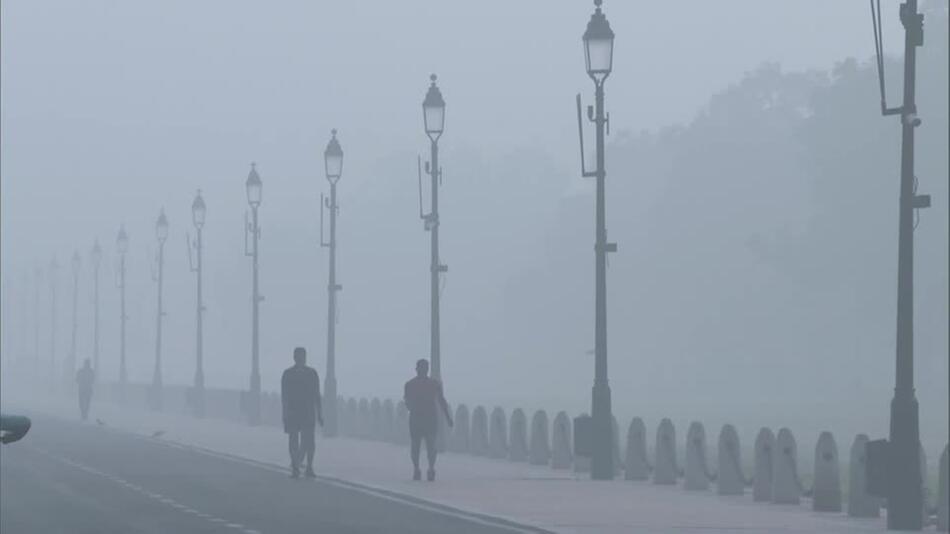 Extremer Smog über Teilen Indiens