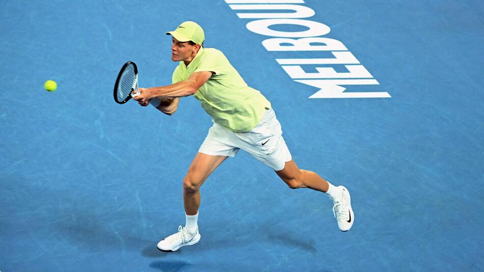 Jannik Sinner in seinem Halbfinal-Match bei den Australian Open