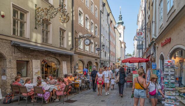 Linzer Gasse in Salzburg