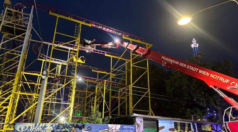 Rettungseinsatz im Wiener Prater