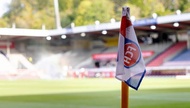 Eckfahne des 1. FC Heidenheim