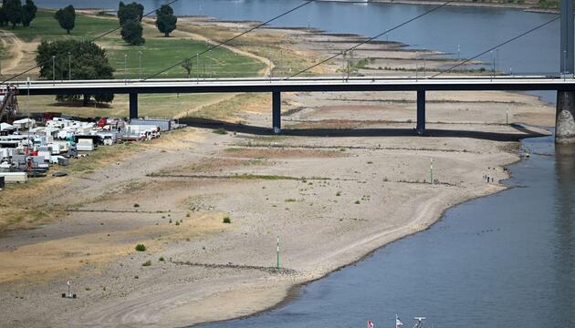 Niedrigwasser im Rhein