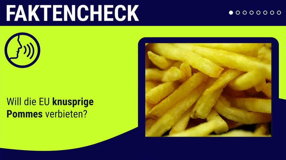 Pommes Frites, EU, Verordnung, Acrylamid, Krebsgefahr, Verbraucher, Lebensmittel, Zubereitung