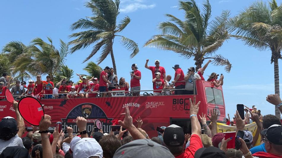 Siegesparade der Florida Panthers