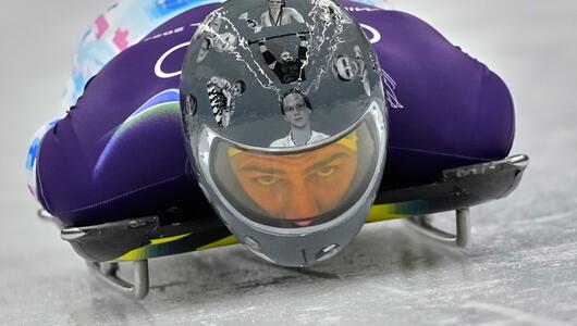 Heraskewytsch am Montag, den 9. Februar 2026, beim Training in Cortina d'Ampezzo.