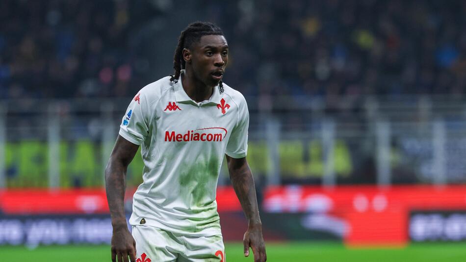 Moise Kean spielt seit 2024 für die Fiorentina.