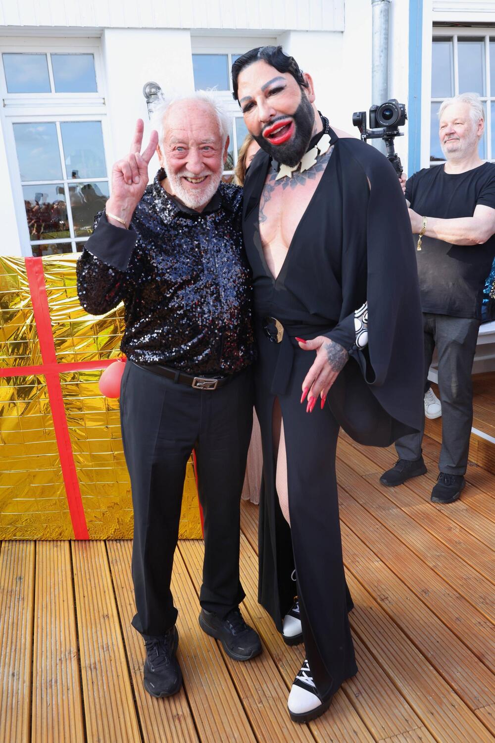 Dieter Hallervorden und Harald Glööckler