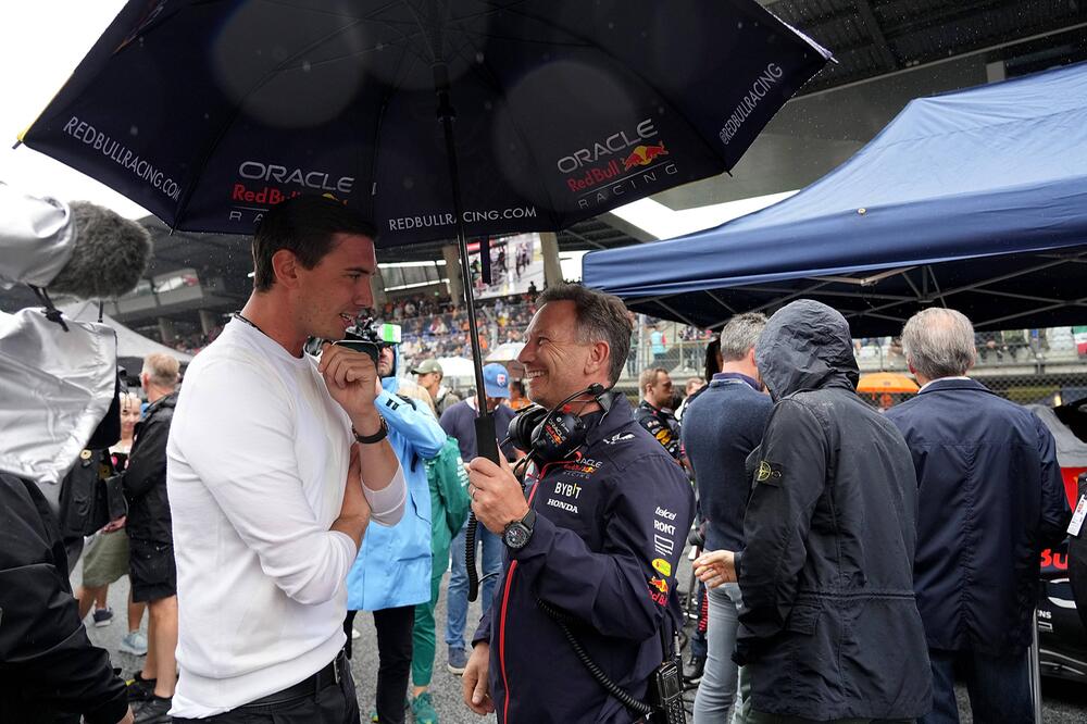 Mark Mateschitz und Red-Bull-Racing-Chef Christian Horner 2023.