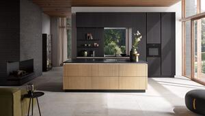 Küchenfront mit der Optik "Wiener Geflecht"