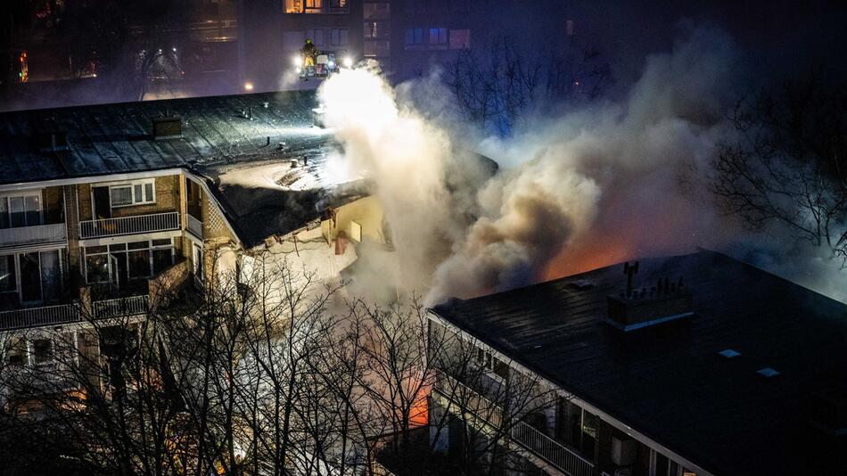 Explosion von Wohngebäude in Den Haag