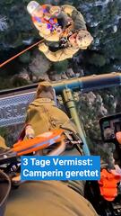3 Tage Vermisst: Camperin gerettet