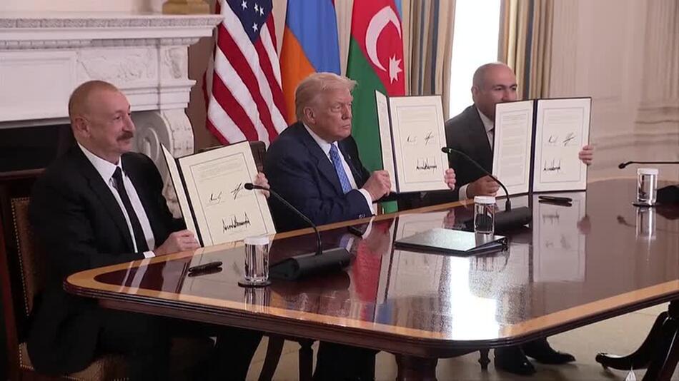 Aserbaidschan und Armenien unterzeichnen Abkommen im Weißen Haus