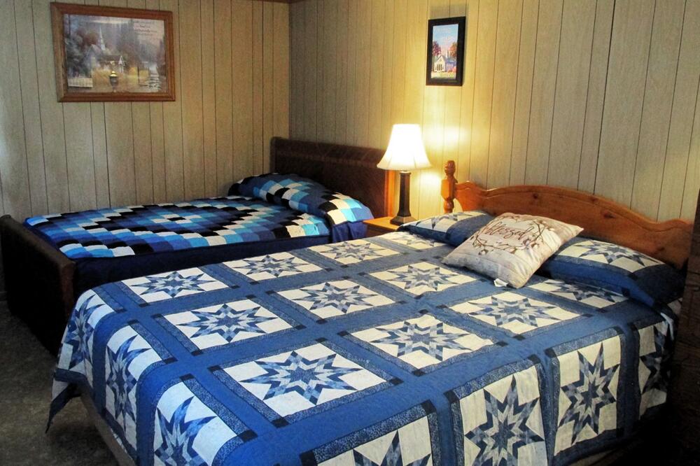 Handgenähte Quilts im Bed and Breakfast der "Beacon Hill Farm"