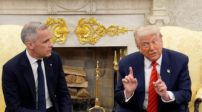 Kanadas Premierminister Mark Carney trifft US-Präsident Trump